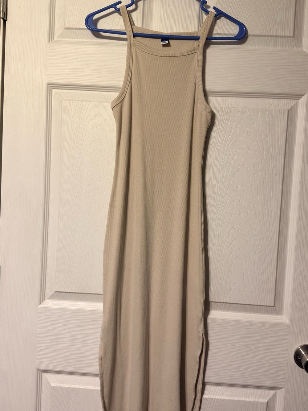 Old Navy Neutral Tank Maxi Dress in Beige